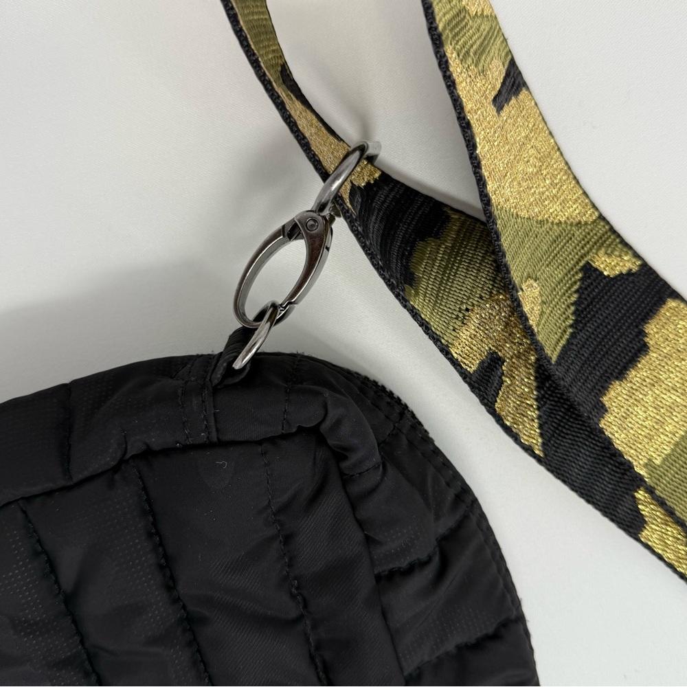 THINK ROYLN Black Quilted Bag with Camouflage Strap - Picture 7 of 9